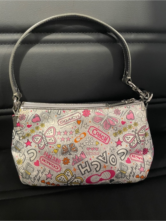 Coach Handbags - Coach poppy graffiti Mini Shoulder Bag with Pink & Yellow Accents